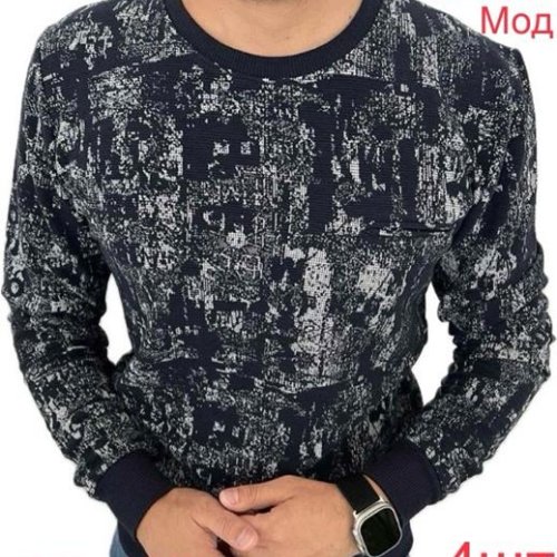 Свитер Надийка (3XL-6XL) 0161 black (деми) Надийка 0161 black
