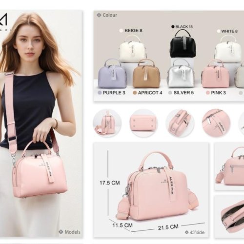 Сумка Chus (21.5*11.5*17.5) SH58-053-1-3 pink (деми) Chus SH58-053-1-3 pink