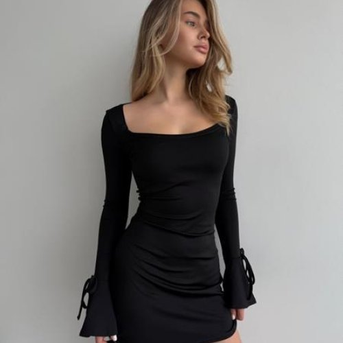Платье Arina (42-48) 5137 black (деми) Arina 5137 black