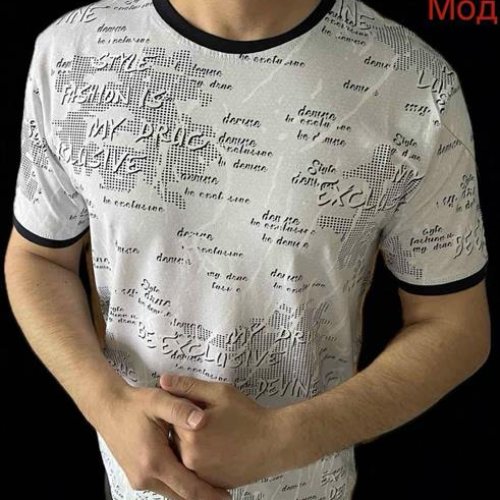 Футболка Надийка (M-2XL) 026 grey (лето) Надийка 026 grey
