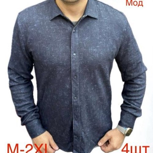 Рубашка Надийка (M-2XL) 0342 blue (деми) Надийка 0342 blue