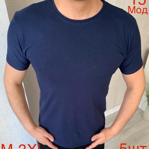 Футболка Надийка (M-3XL) 15-1 navy (лето) Надийка 15-1 navy