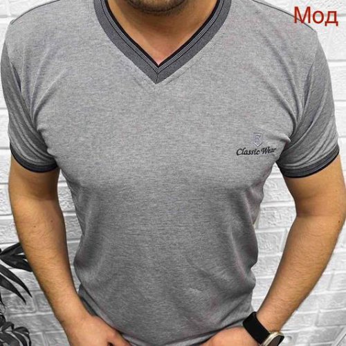 Футболка Надийка (M-2XL) 23 grey (лето) Надийка 23 grey