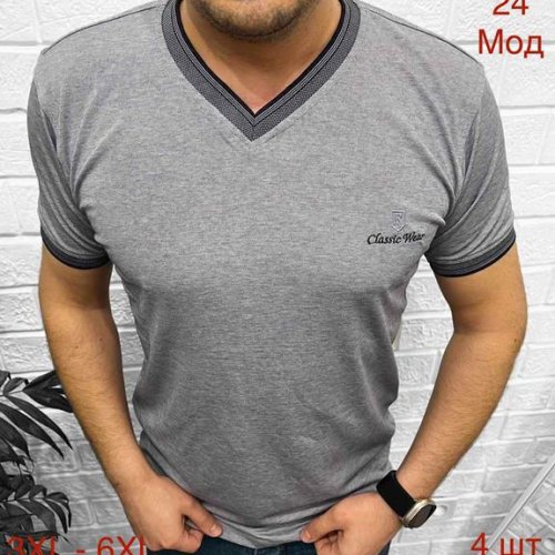 Футболка Надийка (3XL-6XL) 24 d.grey (лето) Надийка 24 d.grey