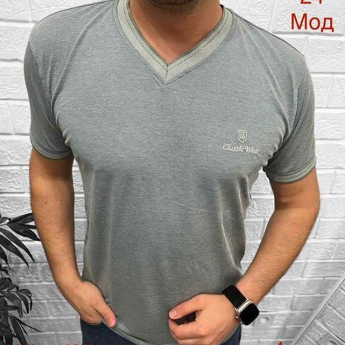 Футболка Надийка (3XL-6XL) 24 grey (лето) Надийка 24 grey