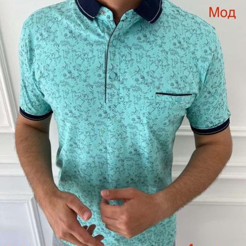 Футболка Надийка (M-2XL) 57-1 l.blue (лето) Надийка 57-1 l.blue
