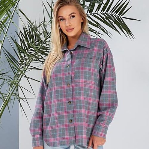 Рубашка Funny Love (44-50) 1050-1 grey (деми) Funny Love 1050-1 grey