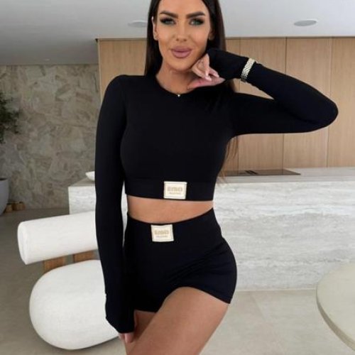Костюм спорт Femzone (42-48) 1063 black (лето) Femzone 1063 black