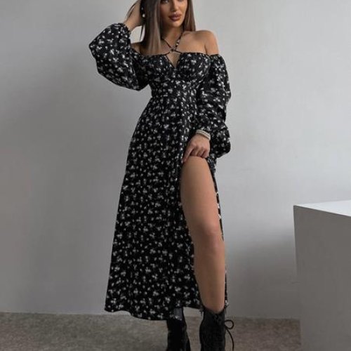 Платье Funny Love (42-46) 2070 black (деми) Funny Love 2070 black