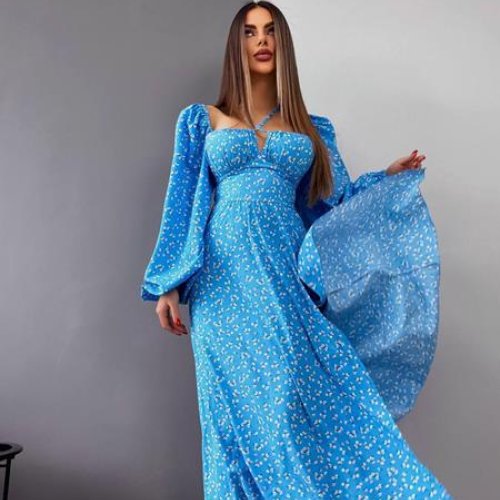 Платье Funny Love (42-46) 2070 l.blue (деми) Funny Love 2070 l.blue