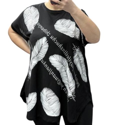 Футболка Ekvato (60-64) 25007 black (лето) Ekvato 25007 black