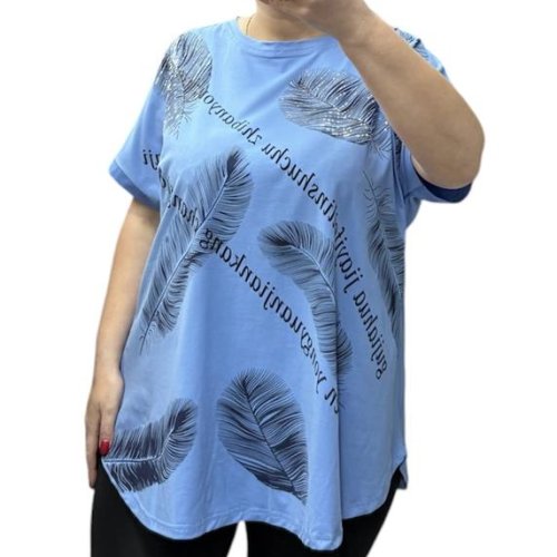 Футболка Anna&Vika (60-64) 25007 l.blue (лето) Anna&Vika 25007 l.blue