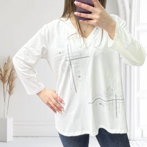 Свитер Novetly Store (52-56) 27097 white (деми) Novetly Store 27097 white