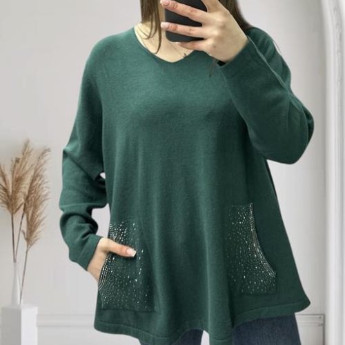 Свитер Novetly Store (52-56) 25204 d.green (деми) Novetly Store 25204 d.green