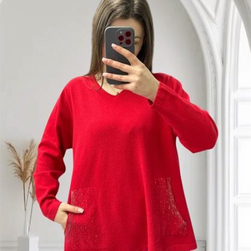 Свитер Novetly Store (52-56) 25204 red (деми) Novetly Store 25204 red