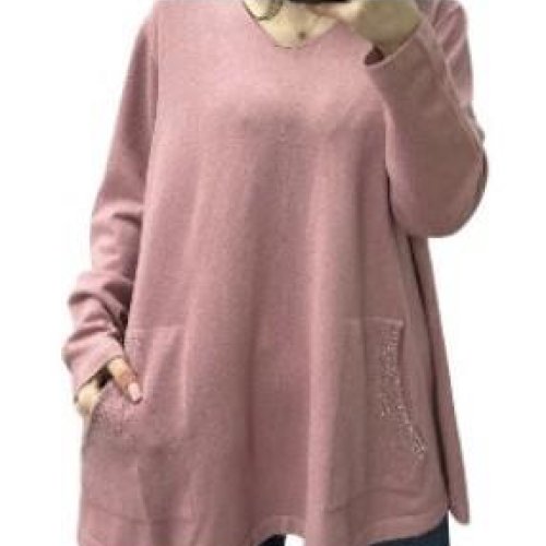 Свитер Novetly Store (52-56) 25204 pink (деми) Novetly Store 25204 pink