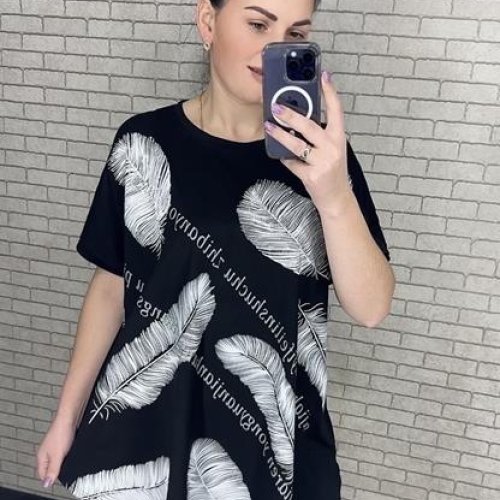 Футболка LeVisha (58-62) 25007 black (лето) LeVisha 25007 black