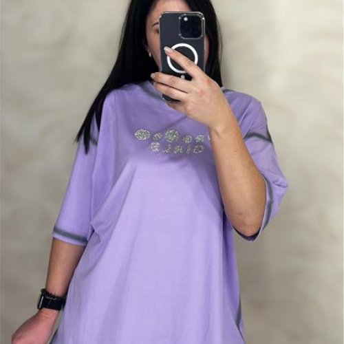 Футболка LeVisha (S-L) 25105 lilac (лето) LeVisha 25105 lilac