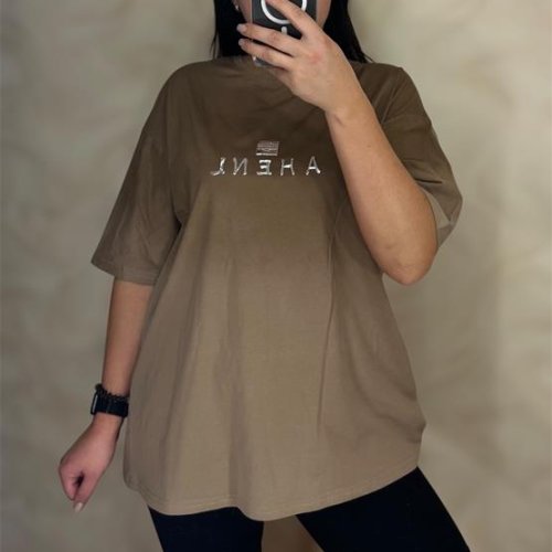 Футболка LeVisha (S-L) 25108 brown (лето) LeVisha 25108 brown