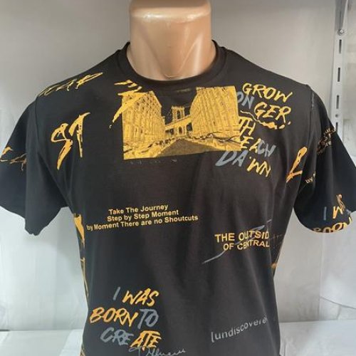 Футболка Sabihina (S-2XL) SB548 black-yellow (лето) Sabihina SB548 black-yellow
