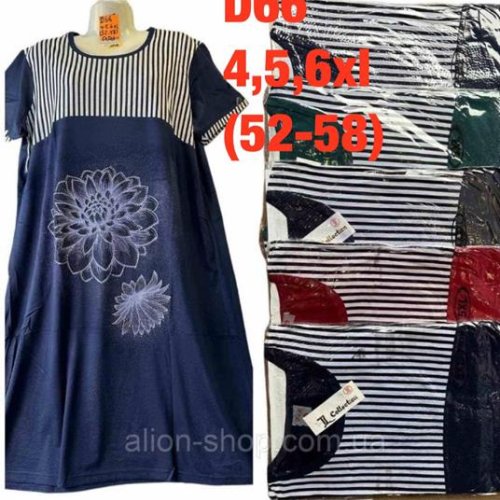 Платье HomeWear (52-58) D66 mix (лето) HomeWear D66 mix