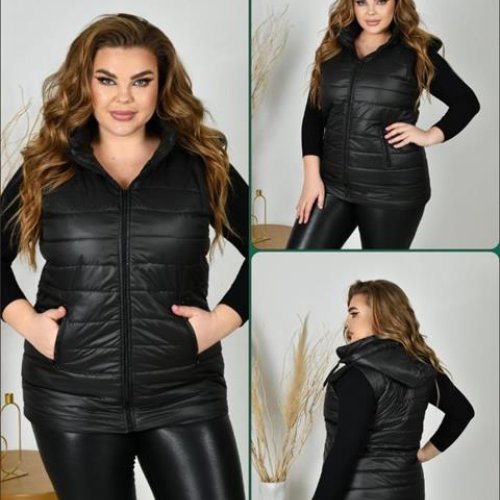 Жилетка SDF (52-62) A02-6 black (деми) SDF A02-6 black