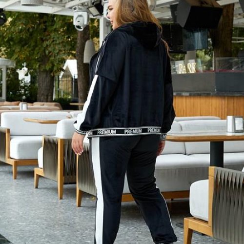 Костюм спорт Seven Zikina (48-62) 878 black (деми) Seven Zikina 878 black
