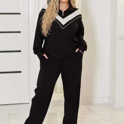 Костюм спорт Seven Zikina (50-60) 906 black (деми) Seven Zikina 906 black