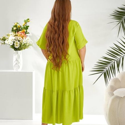 Платье Seven Zikina (50-64) 908 l.green (лето) Seven Zikina 908 l.green
