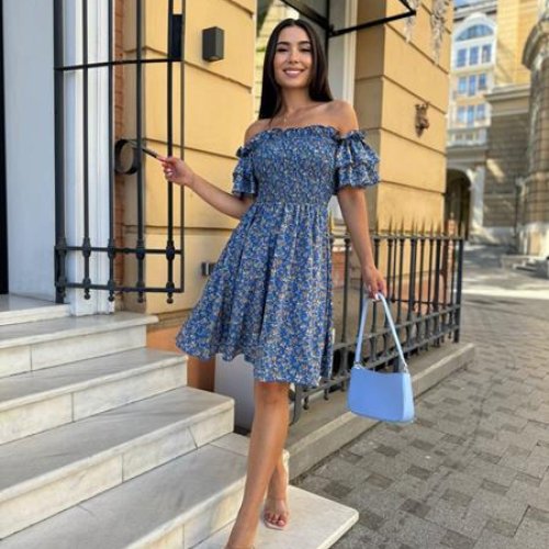 Платье Arina (42-48) 1500 blue (лето) Arina 1500 blue