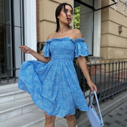 Платье Arina (42-48) 1500 l.blue (лето) Arina 1500 l.blue