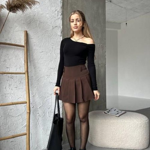 Юбка Arina (42-46) 2429 brown (лето) Arina 2429 brown
