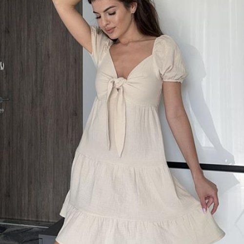 Платье Arina (42-48) 6215 beige (лето) Arina 6215 beige