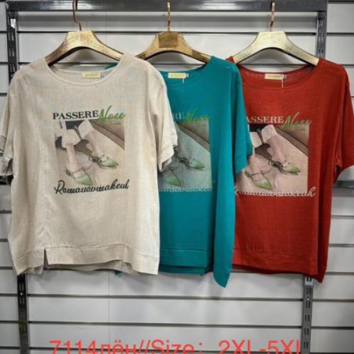 Футболка Even&Efair (2XL-5XL) 7114 mix (лето) Even&Efair 7114 mix