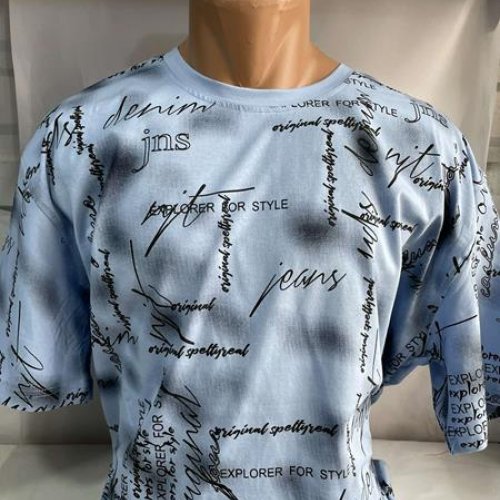 Футболка Sabihina (3XL-6XL) SB628 l.blue (лето) Sabihina SB628 l.blue