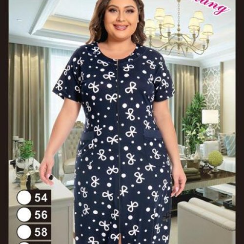 Халат Fili Wear (54-62) 1327 navy (лето) Fili Wear 1327 navy