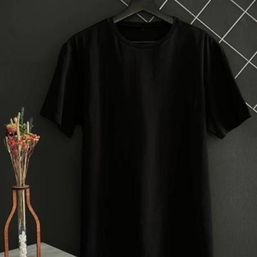 Футболка Madoka (M-3XL) 736 black (лето) Madoka 736 black
