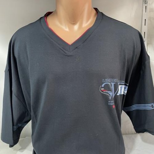 Футболка Sabihina (6XL-9XL) SB656 black-red (лето) Sabihina SB656 black-red