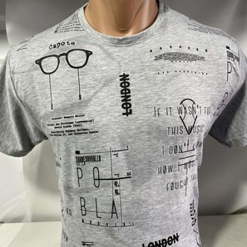 Футболка Sabihina (M-2XL) SB664 grey (лето) Sabihina SB664 grey