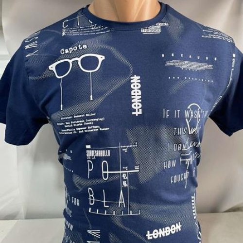 Футболка Sabihina (M-2XL) SB665 navy (лето) Sabihina SB665 navy