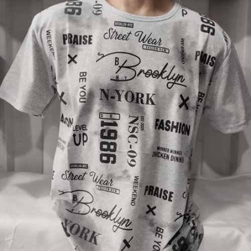 Футболка Panda (2XL-5XL) 1654 grey (лето) Panda 1654 grey