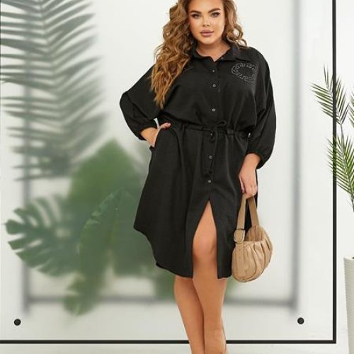 Платье BAT (50-60) 705 black (деми) BAT 705 black