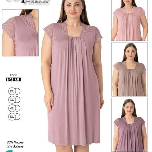 Ночнушка Romeo life (52-58) 13603B beige (лето) Romeo life 13603B beige