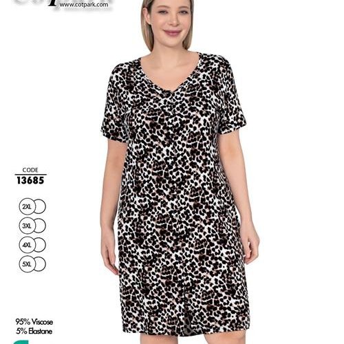 Ночнушка Romeo life (52-58) 13685 brown (лето) Romeo life 13685 brown