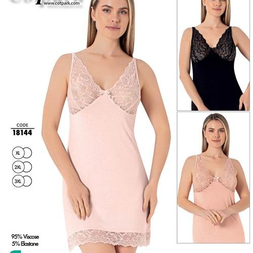 Ночнушка Romeo life (50-54) 18144 black (лето) Romeo life 18144 black