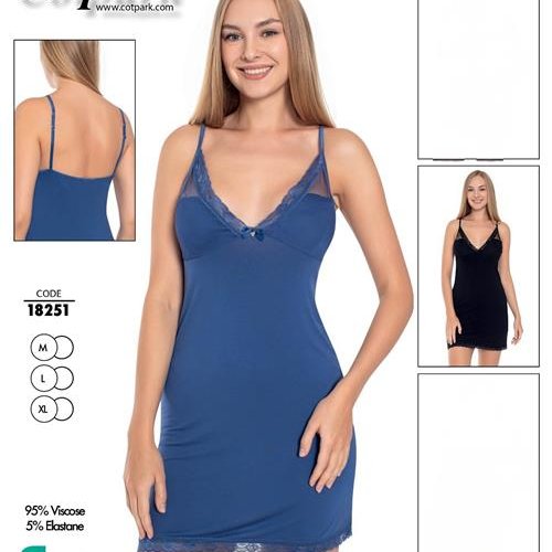 Ночнушка Romeo life (46-50) 18251 blue (лето) Romeo life 18251 blue
