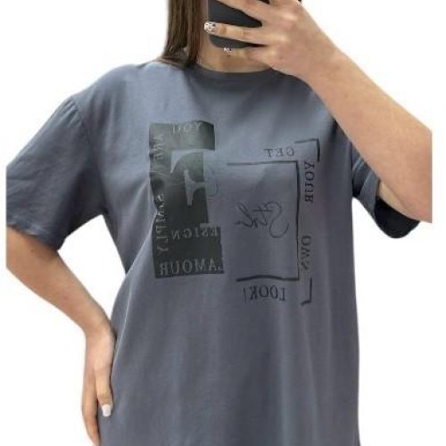 Футболка G.L.S.A (44-54) 25060 grey (лето) G.L.S.A 25060 grey