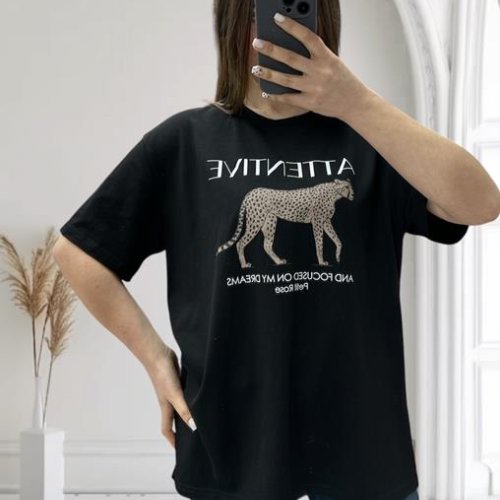 Футболка G.L.S.A (44-54) 25059 black (лето) G.L.S.A 25059 black