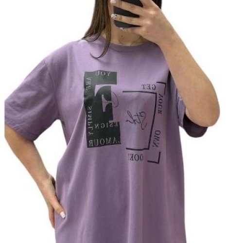Футболка Novetly Store (44-54) 25060 lilac (лето) Novetly Store 25060 lilac