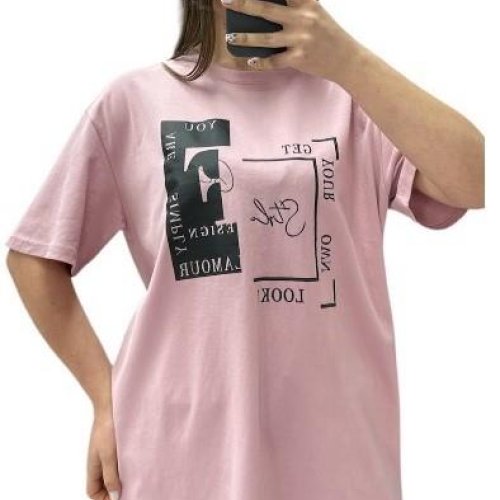 Футболка Novetly Store (44-54) 25060 pink (лето) Novetly Store 25060 pink